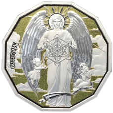 Монета 2 доллара 2024 года Самоа «Архангелы — Архангел Метатрон» (аверс)