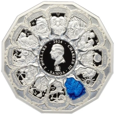 Монета 2 доллара 2024 года Самоа «Архангелы — Архангел Метатрон» (реверс)