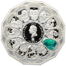 Монета 2 доллара 2024 года Самоа «Архангелы — Архангел Разиэль» (реверс)