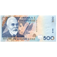 Банкнота 500 лек 1996 года Албания
