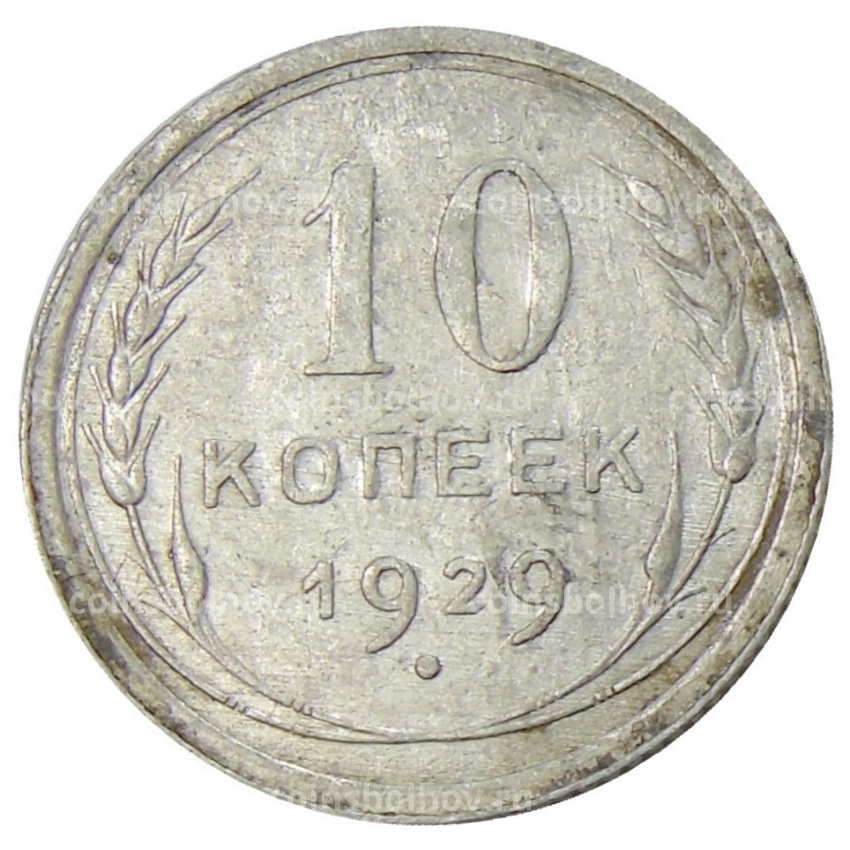 Монета 10 копеек 1929 года