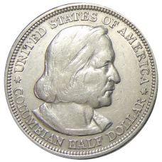 Монета 1/2 доллара (50 центов) 1893 года США «Колумбийская выставка в Чикаго» (реверс)