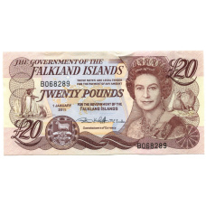 Банкнота 20 фунтов 2011 года Фолклендские Острова
