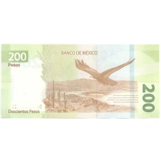Банкнота 200 песо 2022 года Мексика (вид 2)