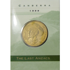 Монета 1 доллар 1999 года С Австралия «Последние из АНЗАК»  (в блистере) (аверс)