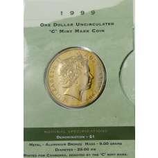 Монета 1 доллар 1999 года С Австралия «Последние из АНЗАК»  (в блистере) (реверс)