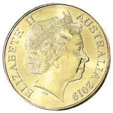 Монета 1 доллар 2019 года Австралия «Английский алфавит — Буква А» (реверс)