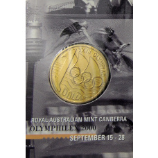 Монета 1 доллар 2000 года S Австралия «Олимпиада в Сиднее 2000 год — Выставка Olymphilex» (в блистере) (аверс)