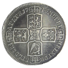 Монета 1/2 кроны 1746 года Великобритания — Георг II (реверс)