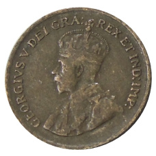 Монета 1 цент 1929 года Канада (реверс)