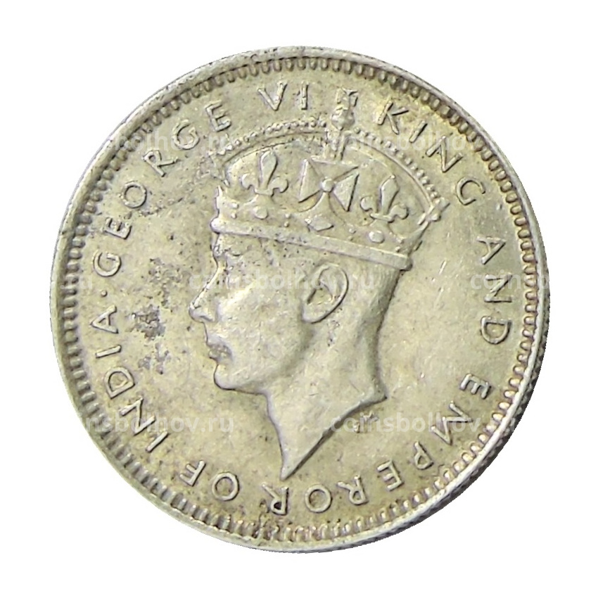 Монета 10 центов 1939 года Малайя (вид 2)