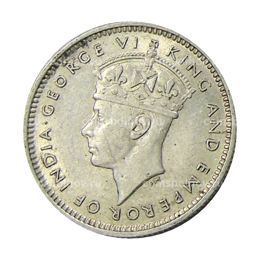 Монета 10 центов 1939 года Малайя (вид 2)