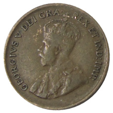 Монета 1 цент 1929 года Канада (реверс)