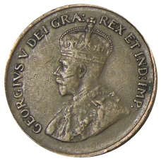 Монета 1 цент 1932 года Канада (реверс)