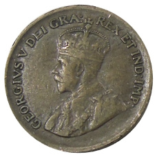 Монета 1 цент 1933 года Канада (реверс)