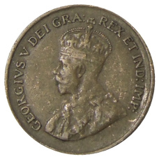 Монета 1 цент 1933 года Канада (реверс)