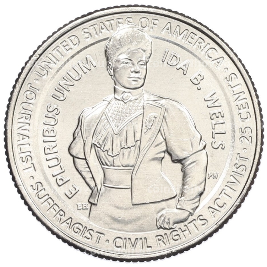 Монета 1/4 доллара (25 центов) 2025 года D США «Американские женщины — Ида Белл Уэллс-Барнетт»