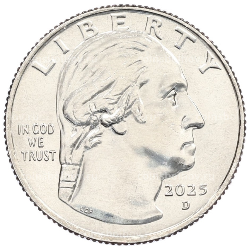 Монета 1/4 доллара (25 центов) 2025 года D США «Американские женщины — Ида Белл Уэллс-Барнетт» (вид 2)