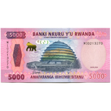 Банкнота 5000 франков 2024 года Руанда