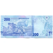 Банкнота 200 метикал 2024 года Мозамбик (вид 2)