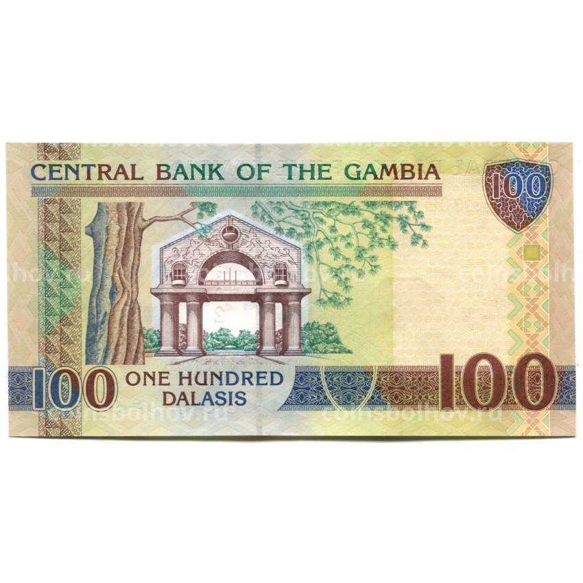 Банкнота 100 даласи 2018 года Гамбия (вид 2)