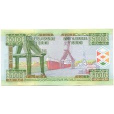 Банкнота 5000 франков 2013 года Бурунди (вид 2)
