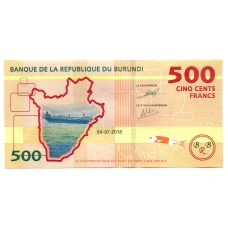 Банкнота 500 франков 2018 года Бурунди