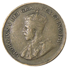 Монета 1 цент 1932 года Канада (реверс)