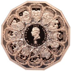 Монета 20 центов 2024 года Самоа «Архангел Иофиил» (реверс)