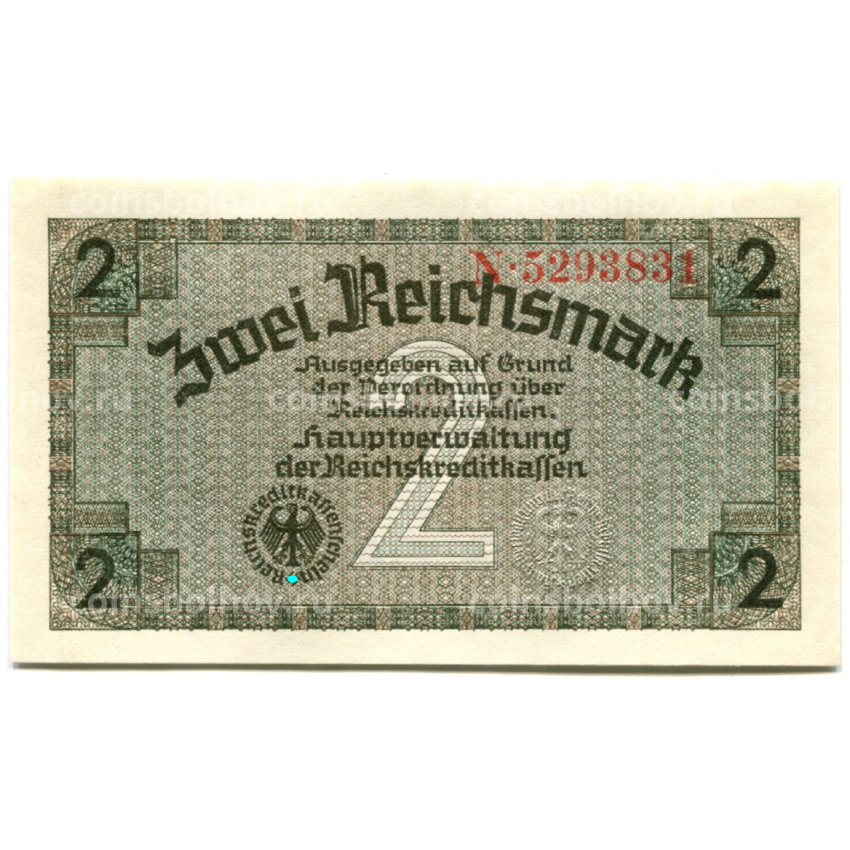 Банкнота 2 рейхсмарки 1940 года Германия (Для оккупированных территорий)