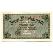 Банкнота 2 рейхсмарки 1940 года Германия (Для оккупированных территорий)