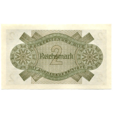 Банкнота 2 рейхсмарки 1940 года Германия (Для оккупированных территорий) (вид 2)