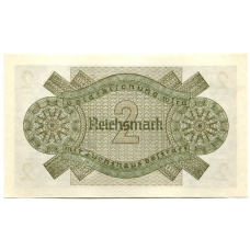 Банкнота 2 рейхсмарки 1940 года Германия (Для оккупированных территорий) (вид 2)