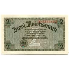 Банкнота 2 рейхсмарки 1940 года Германия (Для оккупированных территорий)