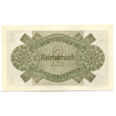 Банкнота 2 рейхсмарки 1940 года Германия (Для оккупированных территорий) (вид 2)