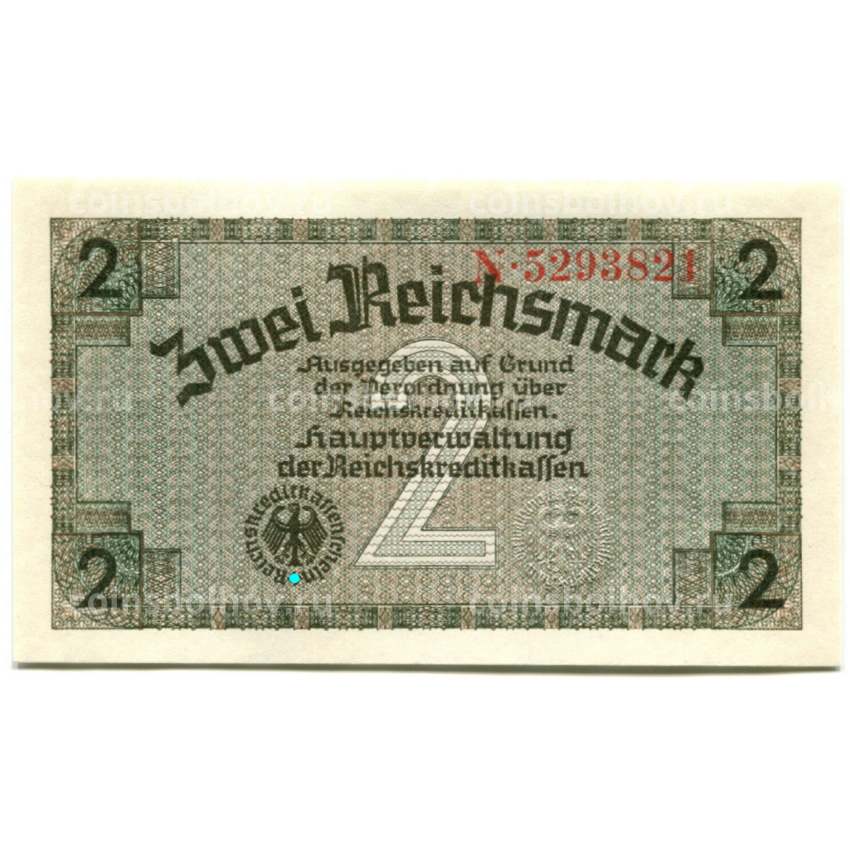 Банкнота 2 рейхсмарки 1940 года Германия (Для оккупированных территорий)