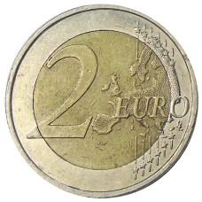 Монета 2 евро 2009 года D Германия «Федеральные земли Германии —Церковь Людвига в Саарбрюккен Саар» (реверс)