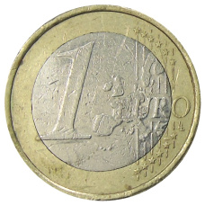 Монета 1 евро 2002 года F Германия (реверс)