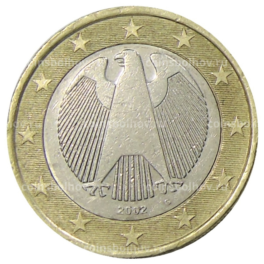 Монета 1 евро 2002 года G Германия