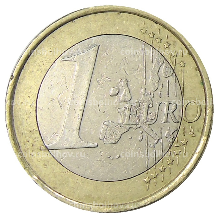 Монета 1 евро 2002 года G Германия (вид 2)