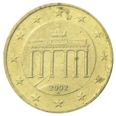 Монета 10 евроцентов 2002 года A Германия (аверс)