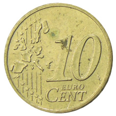 Монета 10 евроцентов 2002 года A Германия (реверс)