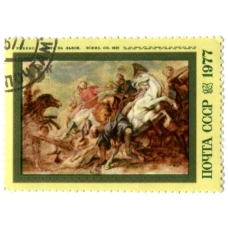 Марка «Рубенс «Охота на львов» экскиз около 1621 года»