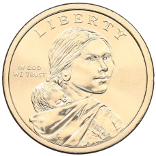 Монета 1 доллар 2025 года D США «Коренные американцы (Сакагавея) — Мэри Кавена Пукуи» (реверс)