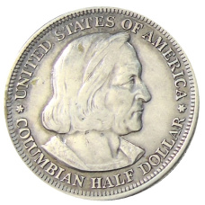 Монета 1/2 доллара (50 центов) 1893 года США «Колумбийская выставка в Чикаго» (реверс)