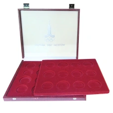 Коробка для монет номиналом 5 и 10 рублей  Олимпиада-80 (б\у) (реверс)