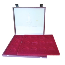 Коробка для монет номиналом 5 и 10 рублей  Олимпиада-80 (б\у) (вид 2)