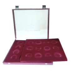 Коробка для монет номиналом 5 и 10 рублей  Олимпиада-80 (б\у) (вид 2)