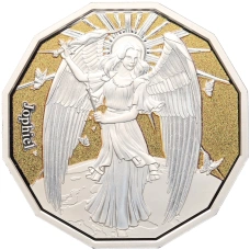 Монета 2 доллара 2024 года Самоа «Архангелы — Архангел Иофиил» (аверс)