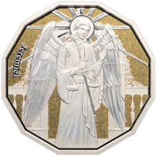 Монета 2 доллара 2024 года Самоа «Архангелы — Архангел Иеремиил» (аверс)